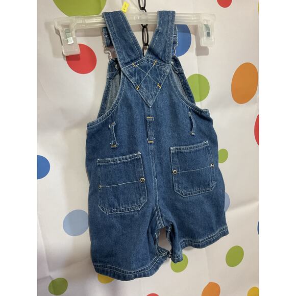Kid Connection Size 12 M Denim Overalls Baseball - Picture 8 of 10